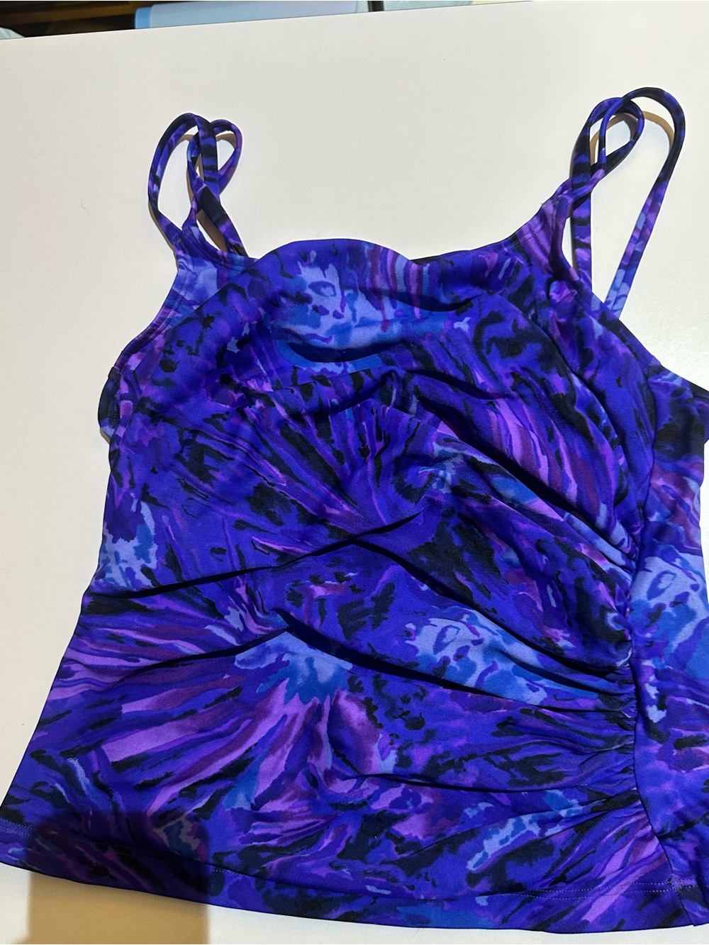 Speedo Purple and Blue Swirl One-Piece Swimwear